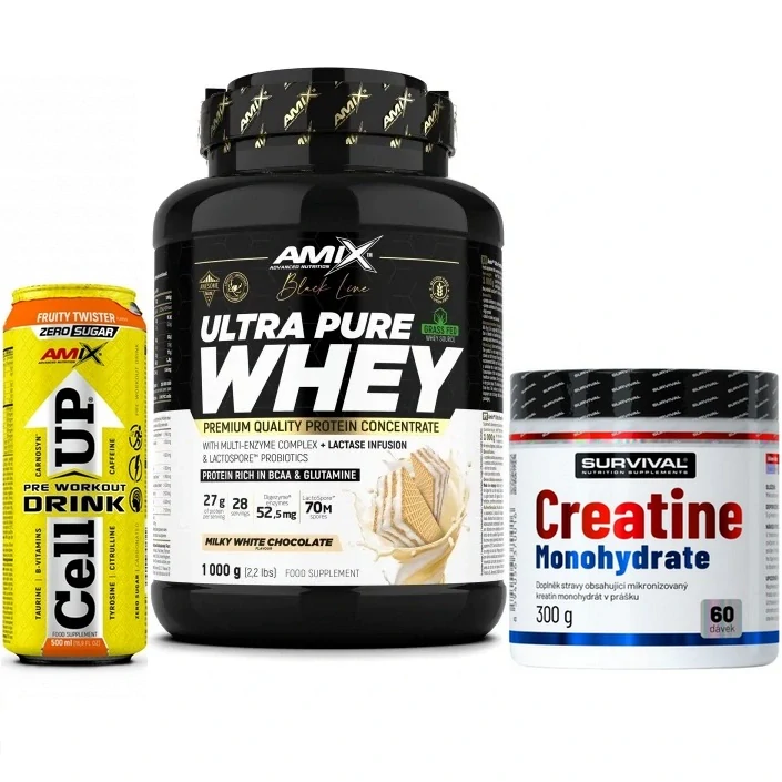 Ultra Pure Whey Protein - 1000 g + Creatine Monohydrate - 300 g