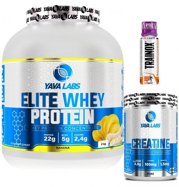 Elite Whey Protein - 2000 g + Creatine Pure & Taurine - 300 g