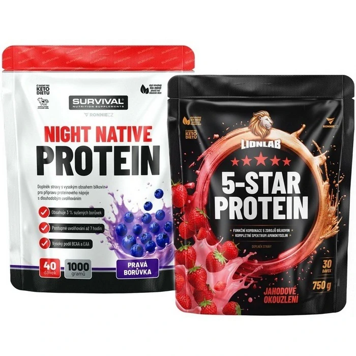 Night Native Protein - 1000 g + 5-Star Protein - 750 g