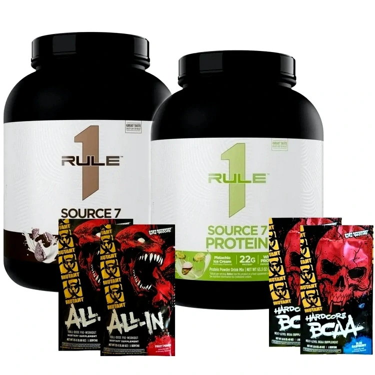 2x Rule 1 Source 7 Protein - 1790-1830 g ( dle příchutě )