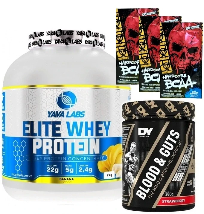 Elite Whey Protein - 2000 g + Blood & Guts - 380 g
