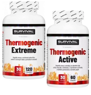 Thermogenic Extreme - 120 cps + Thermogenic Active - 60 cps