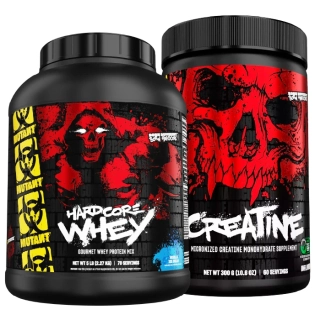 Mutant Hardcore Whey - 2270 g + Mutant Creatine - 300 g
