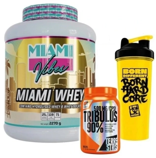 Miami Whey - 2270 g + Tribulus 90 % Terrestris - 100 cps