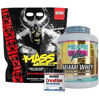 Mutant Mass EXTREME 2500 - 5450 g + Miami Whey - 2270 g