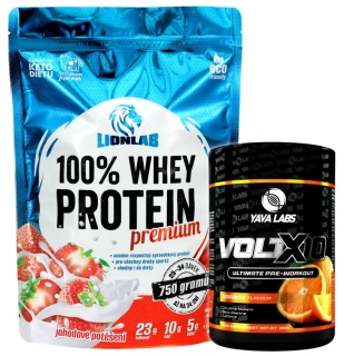 100 % Whey Protein - 750 g + VoltX10 Ultimate Pre-Workout - 380 g