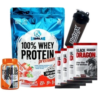 100 % Whey Protein - 750 g + Tribulus 90 % Terrestris - 100 cps