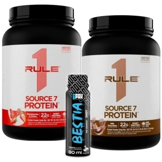 2x Rule 1 Source 7 Protein - 800 - 830 g ( dle příchutě )