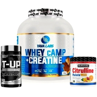 Protein Whey cAMP + Creatine - 2000 g + T-UP MAX - 60 cps