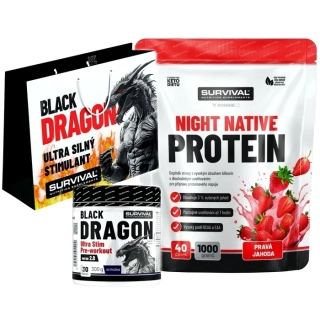 Night Native Protein - 1000 g + Black Dragon Ultra Stim Pre-workout 2.0 - 300 g